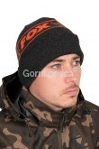 FOX COLLECTION BEANIE HAT - BLACK & ORANGE